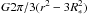 \hbox{$G 2 \pi /3 ( r^2 - 3 R_*^2 ) $}
