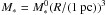 \hbox{$M_* = M_*^0 (R / (1 ~{\rm pc}))^3$}