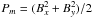 \hbox{$P_m=(B_x^2+B_y^2)/2$}