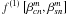 \hbox{$f^{(1)}\left[\beta_{cn}^m,\beta_{sn}^m \right] $}