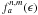 \hbox{$f^{n,m}_a(\epsilon)$}