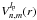 \hbox{$V_{n,m}^{l_{\rm p}}(r)$}