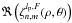 \hbox{$\Re\left(\zeta_{n,m}^{l_{\rm p},F}(\rho,\theta)\right)$}