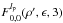 \hbox{$F_{0,0}^{l_{\rm p}}( \rho',\epsilon,3)$}