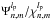 \hbox{$\Psi_{n,m}^{l_{\rm p}}/\chi_{n,m}^{l_{\rm p}}$}