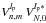 \hbox{$V_{n,m}^{l_{\rm p}} \: V_{N,0}^{l_{\rm p}*}$}
