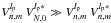 \hbox{$V_{n,m}^{l_{\rm p}} \: V_{N,0}^{l_{\rm p}*} \gg V_{n,m}^{l_{\rm p}} \: V_{n,m}^{l_{\rm p}*} \:$}