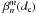 \hbox{$\beta_n^m(d_{\rm c})$}