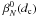 \hbox{$\beta_N^0(d_{\rm c})$}