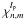 \hbox{$\chi_{n,m}^{l_{\rm p}}$}
