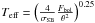 \hbox{$T_{\rm eff} = \left (\frac{4}{\sigma_{\rm SB}} \frac{F_{\rm bol}}{\theta^2} \right)^{0.25}$}
