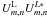 \hbox{$U^{\rm L}_{m,n}U^{L*}_{m,n}$}