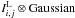 \hbox{$I^{\rm L}_{i,j} \otimes \rm Gaussian$}