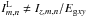 \hbox{$I^{\rm L}_{m,n}\neq I_{z,m,n}/E_{{\rm g}xy}$}