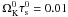 \hbox{$\Omega_{\rm K}^0\tau_{\rm s}^0=0.01$}