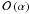 \hbox{$\mathcal{O}\left(\alpha\right)$}