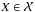 \hbox{$X \in \mathcal{X}$}