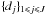 \hbox{$\{d_j\}_{1 \leqslant j \leqslant J}$}