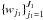 \hbox{$\{w_{j_1}\}_{j_1=1}^{J_1}$}