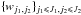 \hbox{$\{w_{j_1,j_2}\}_{j_1 \leqslant J_1,j_2 \leqslant J_2}$}