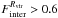 \hbox{$F_{\rm inter}^{R_{\rm vir}} > 0.6$}