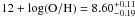 \hbox{$12 + \log({\rm O}/{\rm H}) = 8.60^{+0.11}_{-0.19}$}