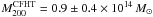 \hbox{$M_{200}^{\mathrm{CFHT}} = 0.9\pm0.4 \times 10^{14}\,{M}_{\sun}$}
