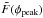 \hbox{${\tilde{F}(\phi_{\mathrm{peak}})}$}