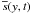 \hbox{$\overline{s}(y,t)$}