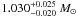 \hbox{$1.030^{+0.025}_{-0.020}~M_{\odot}$}