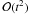 \hbox{$\mathcal{O}(t^2)$}