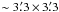 \hbox{$\sim3\farcm3{\,\times\,}3\farcm3$}