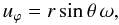 \appendix \setcounter{section}{3} \begin{equation} u_\varphi = r \sin \theta \, \omega , \end{equation}