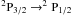 \hbox{$\rm ^{2}P_{3/2} \rightarrow^{2}P_{1/2}$}