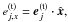\hbox{$ \etr_{j,x} = \etrv_j \cdot \hat{\vec{x}},$}