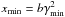 \hbox{$x_{\min}=b\gamma_{\min}^2$}