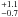 \hbox{$^{+1.1}_{-0.7}$}