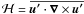 \hbox{${\cal H} = \overline{\vec{u'}\cdot\vec{\nabla}\times \vec{u'}}$}