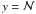 \hbox{$y = \cal{N}$}