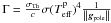 \hbox{$\Gamma = \frac{\sigma_{\rm Th}}{c}\sigma (T_{\rm eff}^{\rm p})^4\frac{1}{\left\Vert \vec{g}_{\rm pole} \right\Vert}$}