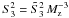 \hbox{$S_3^2 = \tilde S_3^2\,M_\mathrm{z}^{-3}$}