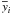\hbox{$\overline{y}_i$}