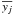 \hbox{$\overline{y_j}$}