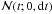 \hbox{${\cal N}(t ; 0, {\rm d}t)$}