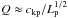 \hbox{$Q \approx \vkp / \lp^{1/2}$}