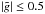 \hbox{$|\tilde g|\le0.5$}