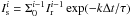 \hbox{$I^i_{\rm s} = \Sigma_0^{i-1} I_{\rm r}^{i-1} \exp(-k\Delta t/\tau)$}