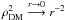 \hbox{$\rho^2_{\rm DM} \stackrel{r\rightarrow 0}{\longrightarrow} r^{-2}$}
