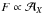 \hbox{$F \propto {\cal A}_X$}