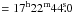 \hbox{$=17^\mathrm{h}22^\mathrm{m}44\fs0$}